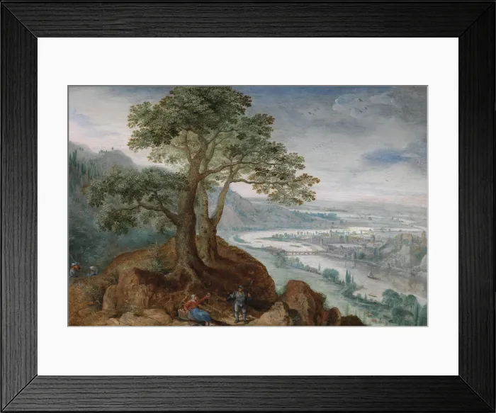Framed Print : View of Linz, 1590s