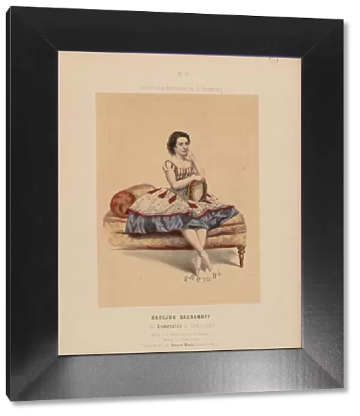 Prima ballerina Nadezhda Bogdanova (1836-1897) as Esmeralda in the Ballet La Esmeralda by C. Pugni