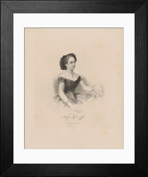 Framed Print : Prima ballerina Nadezhda Konstantinovna Bogdanova (1836-1897), 1850-1860 Framed Print : Prima ballerina Nadezhda Konstantinovna Bogdanova (1836-1897), 1850-1860