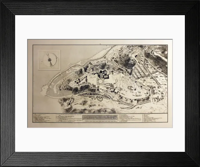 Framed Print : General plan of the Fortress of the Alhambra, 1770 Framed Print : General plan of the Fortress of the Alhambra, 1770