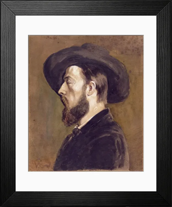 Framed Print : Portrait of Johan Barthold Jongkind (1819-1891) Framed Print : Portrait of Johan Barthold Jongkind (1819-1891)