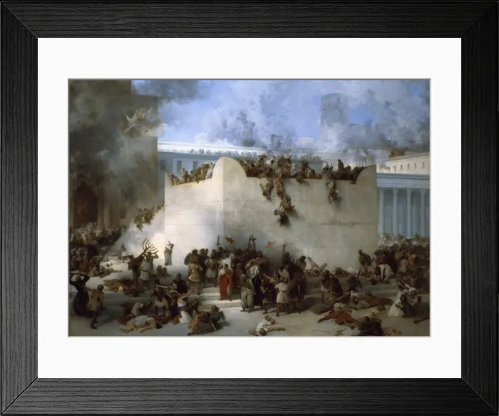 Framed Print : The Destruction of the Temple of Jerusalem Framed Print : The Destruction of the Temple of Jerusalem