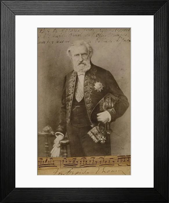 Framed Print : Portrait of the composer Ambroise Thomas (1811-1896), 1890s Framed Print : Portrait of the composer Ambroise Thomas (1811-1896), 1890s