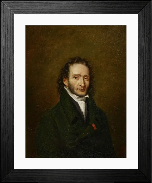 Framed Print : Portrait of Niccolo Paganini (1782-1840) Framed Print : Portrait of Niccolo Paganini (1782-1840)