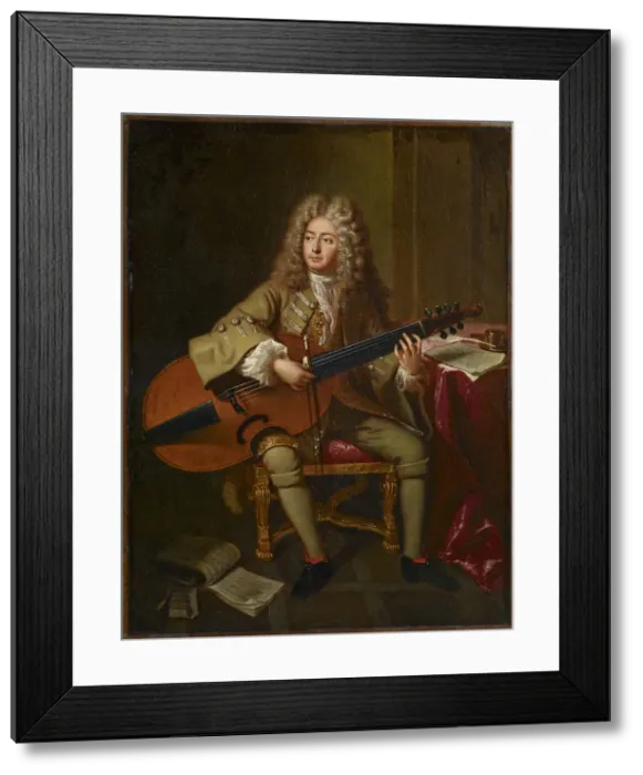 Framed Print : Portrait of the composer Marin Marais (1656-1728), 1704 Framed Print : Portrait of the composer Marin Marais (1656-1728), 1704