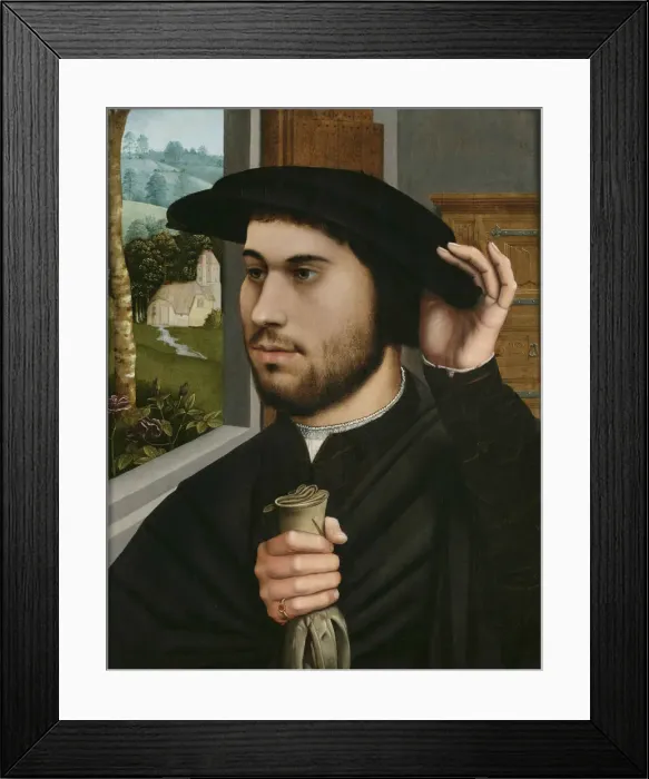 Framed Print : Portrait of a Man, ca 1530 Framed Print : Portrait of a Man, ca 1530