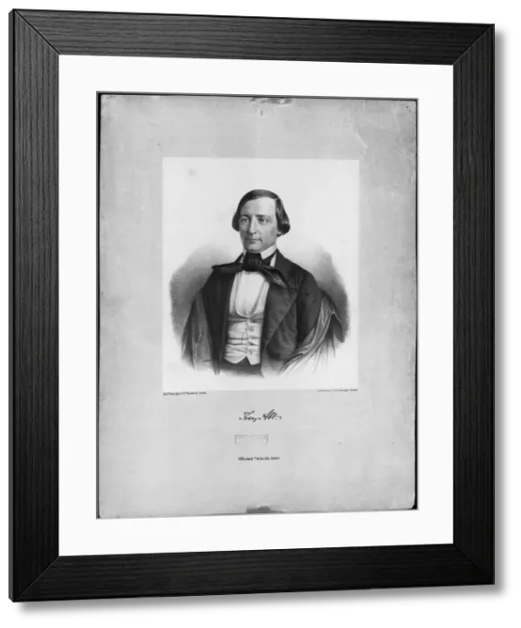 Framed Print : Portrait of the composer Franz Abt (1819-1885) Framed Print : Portrait of the composer Franz Abt (1819-1885)