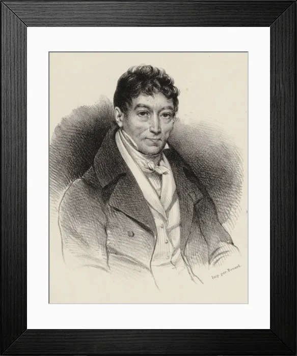 Framed Print : Portrait of the composer Louis Adam (1758-1848), 1834 Framed Print : Portrait of the composer Louis Adam (1758-1848), 1834