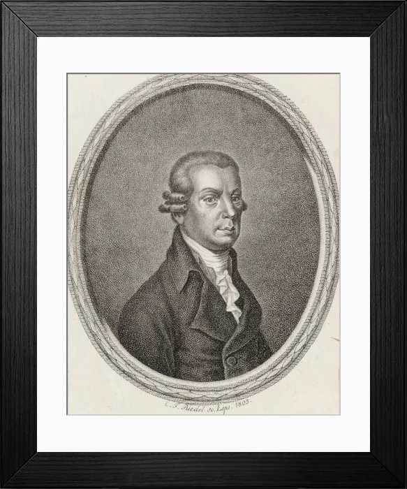 Framed Print : Portrait of the composer Johann Georg Albrechtsberger (1736-1809), 1803 Framed Print : Portrait of the composer Johann Georg Albrechtsberger (1736-1809), 1803