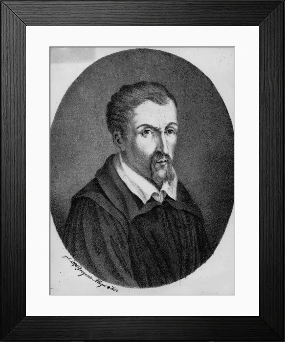 Framed Print : Portrait of the composer Gregorio Allegri (1582-1652) Framed Print : Portrait of the composer Gregorio Allegri (1582-1652)