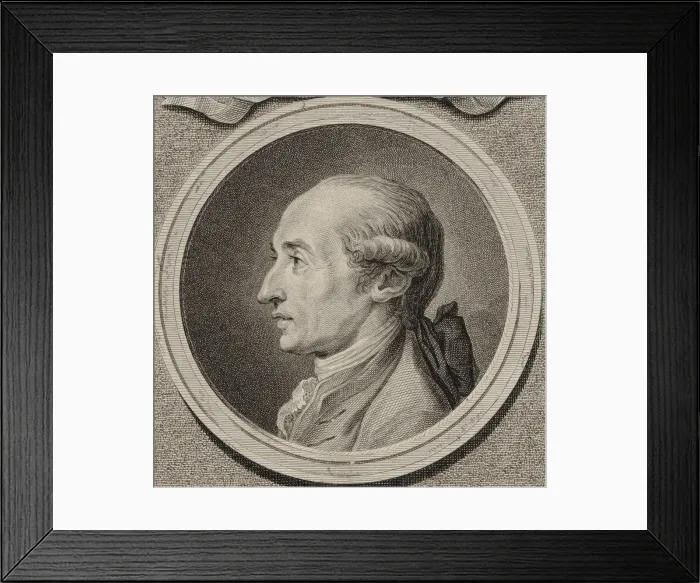 Framed Print : Portrait of the composer Johann Andre (1741-1799), 1780 Framed Print : Portrait of the composer Johann Andre (1741-1799), 1780