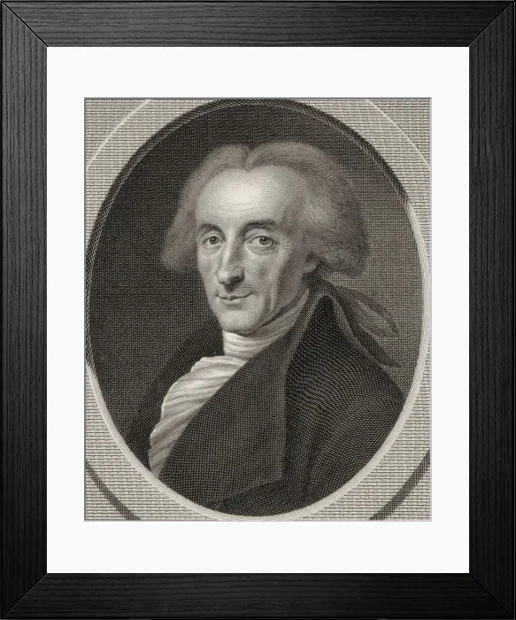 Framed Print : Portrait of the composer Johann Andre (1741-1799) Framed Print : Portrait of the composer Johann Andre (1741-1799)