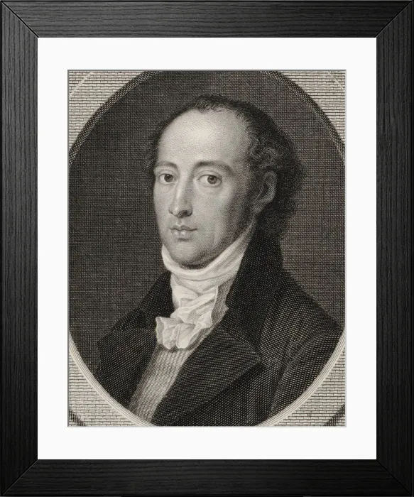Framed Print : Portrait of the composer Johann Anton Andre (1775-1842), 1800 Framed Print : Portrait of the composer Johann Anton Andre (1775-1842), 1800