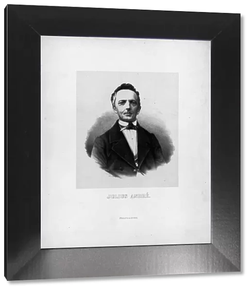 Portrait of the composer Julius Andre (1808-1880)