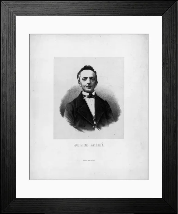 Framed Print : Portrait of the composer Julius Andre (1808-1880) Framed Print : Portrait of the composer Julius Andre (1808-1880)