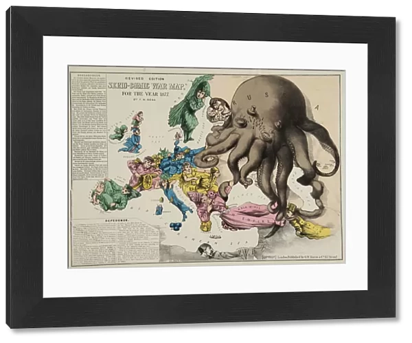 Serio-Comic War Map For The Year 1877, 1877