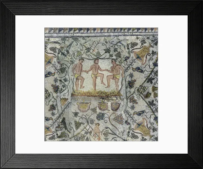 Framed Print : Treading the grapes, 2nd cen. AD Framed Print : Treading the grapes, 2nd cen. AD