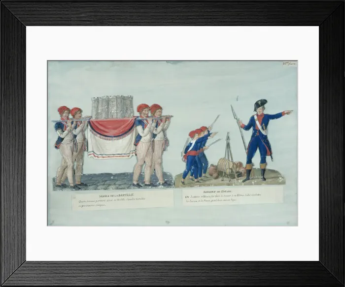 Framed Print : Model of the Bastille. Oath of Children, c. 1793 Framed Print : Model of the Bastille. Oath of Children, c. 1793