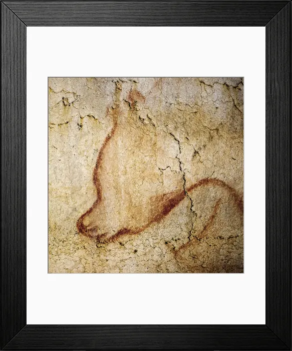Framed Print : Painting in the Chauvet cave, 32, 000-30, 000 BC Framed Print : Painting in the Chauvet cave, 32, 000-30, 000 BC