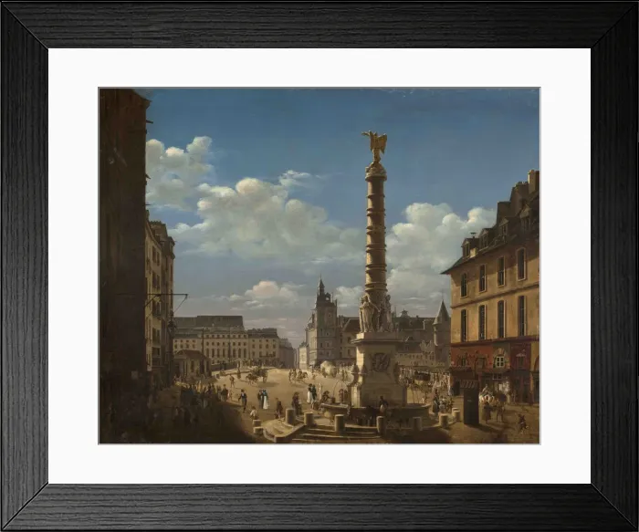 Framed Print : La Fontaine du Palmier on the Place du Chatelet, 1810 Framed Print : La Fontaine du Palmier on the Place du Chatelet, 1810