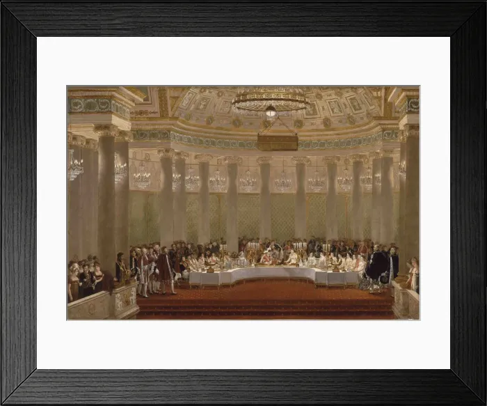 Framed Print : The marriage banquet of Napoleon I and Marie-Louise of Austria April 2, 1810, 1812 Framed Print : The marriage banquet of Napoleon I and Marie-Louise of Austria April 2, 1810, 1812