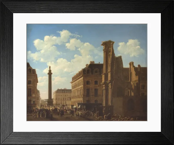 Framed Print : The Place Vendome and Rue de Castiglione with the Ruins of the Church of the Feuillants, 1808 Framed Print : The Place Vendome and Rue de Castiglione with the Ruins of the Church of the Feuillants, 1808