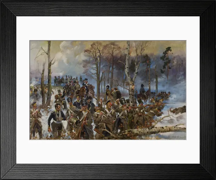 Framed Print : The battle of Olszynka Grochowska, February 25, 1831, 1886 Framed Print : The battle of Olszynka Grochowska, February 25, 1831, 1886