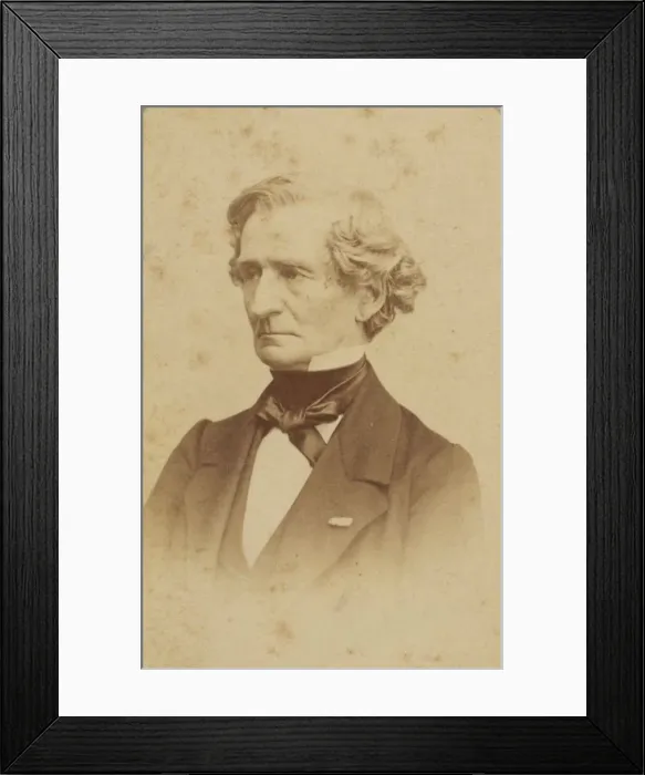 Framed Print : Portrait of the composer Hector Berlioz (1803-1869) Framed Print : Portrait of the composer Hector Berlioz (1803-1869)