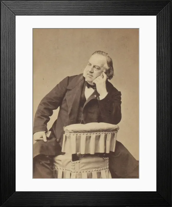 Framed Print : Portrait of the composer Louis Clapisson (1808-1866) Framed Print : Portrait of the composer Louis Clapisson (1808-1866)