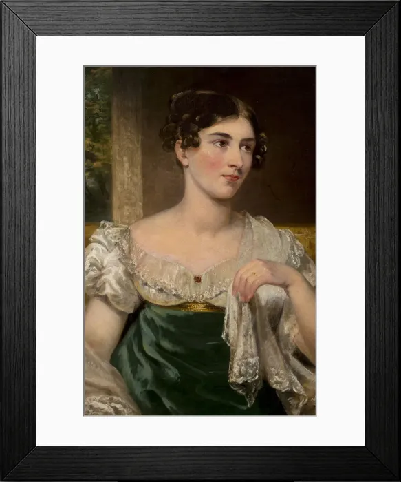Framed Print : Portrait of Harriett Constance Smithson (1800-1854), 1825-1829 Framed Print : Portrait of Harriett Constance Smithson (1800-1854), 1825-1829