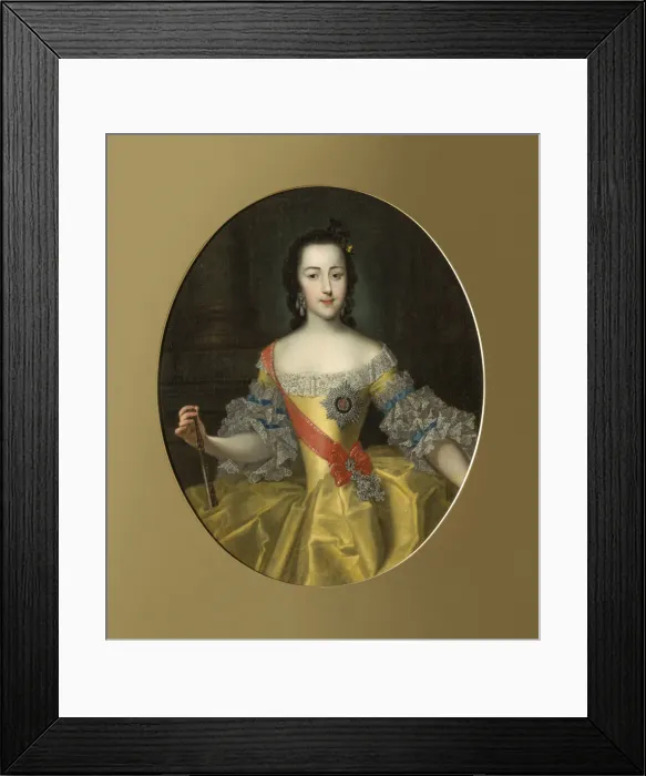 Framed Print : Portrait of the Grand Duchess Ekaterina Alekseyevna (1729-1796), c. 1745 Framed Print : Portrait of the Grand Duchess Ekaterina Alekseyevna (1729-1796), c. 1745