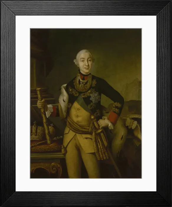 Framed Print : Portrait of the Tsar Peter III of Russia (1728-1762), 1761 Framed Print : Portrait of the Tsar Peter III of Russia (1728-1762), 1761