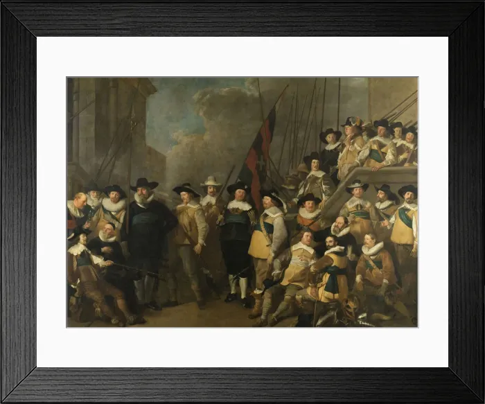 Framed Print : Officers and other Marksmen of the V District in Amsterdam Led by Captain Cornelis de Graeff and Lie Framed Print : Officers and other Marksmen of the V District in Amsterdam Led by Captain Cornelis de Graeff and Lie