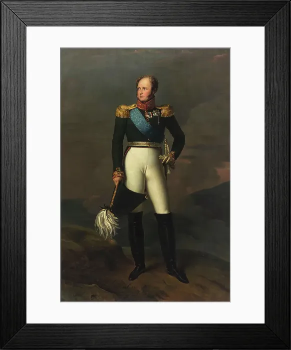 Framed Print : Portrait of Emperor Alexander I (1777-1825), 1820s Framed Print : Portrait of Emperor Alexander I (1777-1825), 1820s