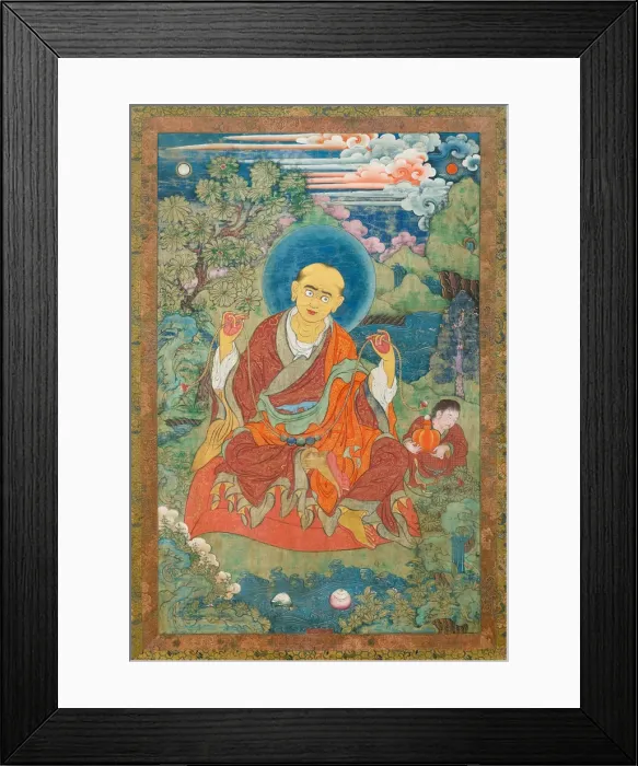 Framed Print : The Arhat Kanakavatsa, 18th century Framed Print : The Arhat Kanakavatsa, 18th century