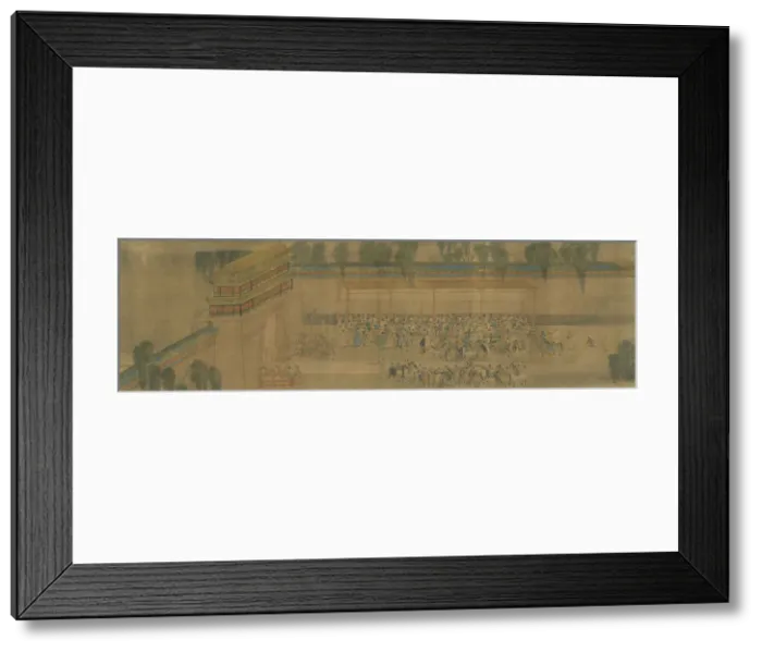 Framed Print : The Imperial examination, Detail of the Handscroll Viewing the Pass List Framed Print : The Imperial examination, Detail of the Handscroll Viewing the Pass List