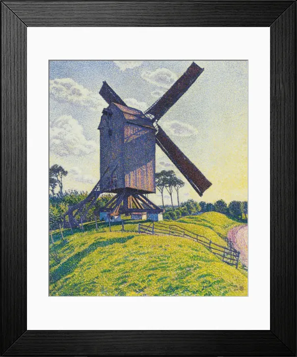 Framed Print : Kalf Mill in Knokke or Windmill in Flanders, 1894 Framed Print : Kalf Mill in Knokke or Windmill in Flanders, 1894