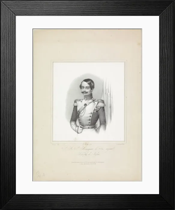 Framed Print : Adolphe I, Duke of Nassau, Grand Duke of Luxembourg (1817-1905), ca 1844-1850 Framed Print : Adolphe I, Duke of Nassau, Grand Duke of Luxembourg (1817-1905), ca 1844-1850