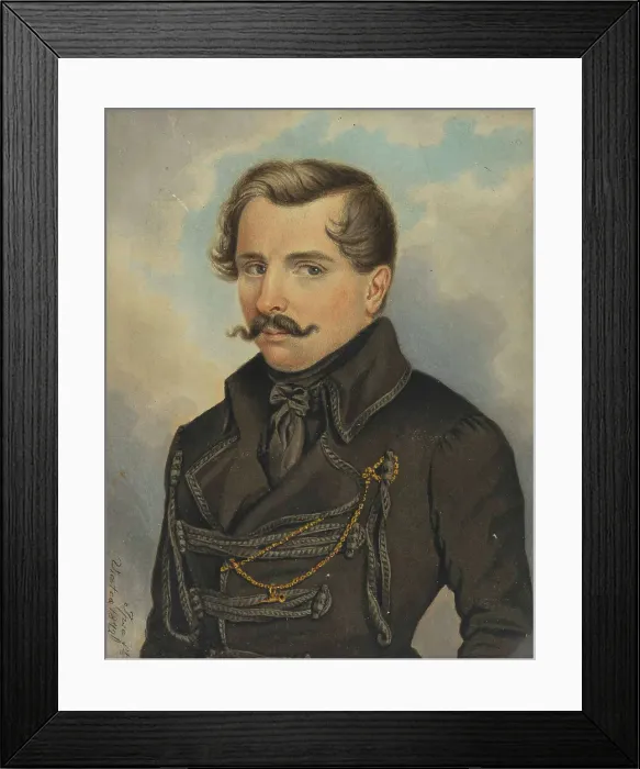 Framed Print : Self-Portrait in insurgent dress, 1842 Framed Print : Self-Portrait in insurgent dress, 1842