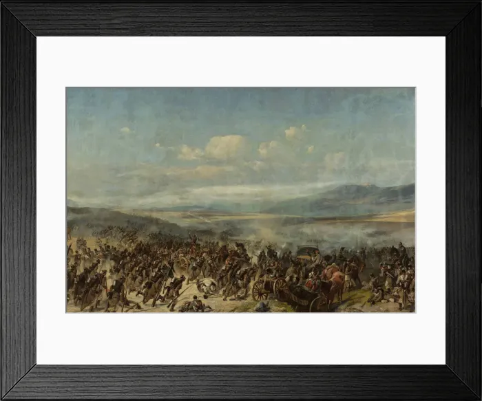 Framed Print : The Battle of Segesvar on 31 July 1849, Mid of the 19th cen Framed Print : The Battle of Segesvar on 31 July 1849, Mid of the 19th cen