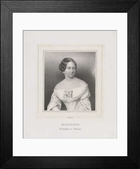 Framed Print : Grand Duchess Elizabeth Mikhailovna of Russia (1826-1845), Duchess of Nassau, ca 1844-1850 Framed Print : Grand Duchess Elizabeth Mikhailovna of Russia (1826-1845), Duchess of Nassau, ca 1844-1850