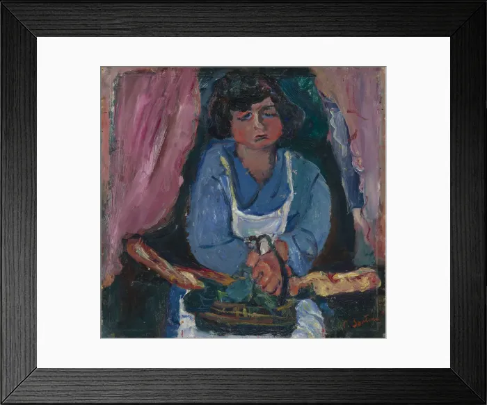 Framed Print : La servante en bleu, ca 1934 Framed Print : La servante en bleu, ca 1934