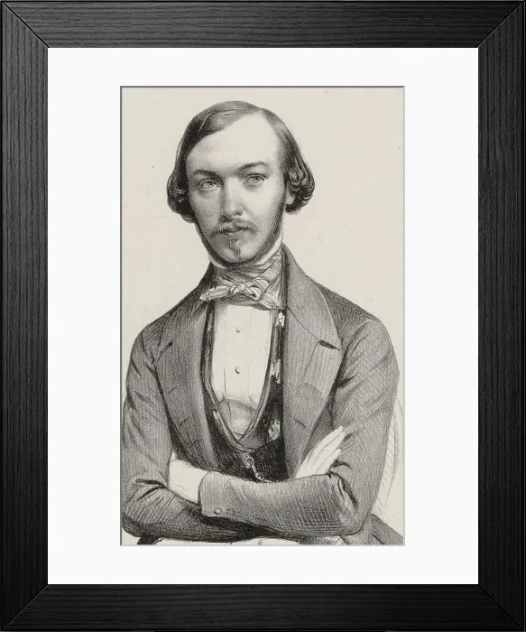 Framed Print : Portrait of the composer Alexandre Batta (1816-1902), 1830-1840s Framed Print : Portrait of the composer Alexandre Batta (1816-1902), 1830-1840s
