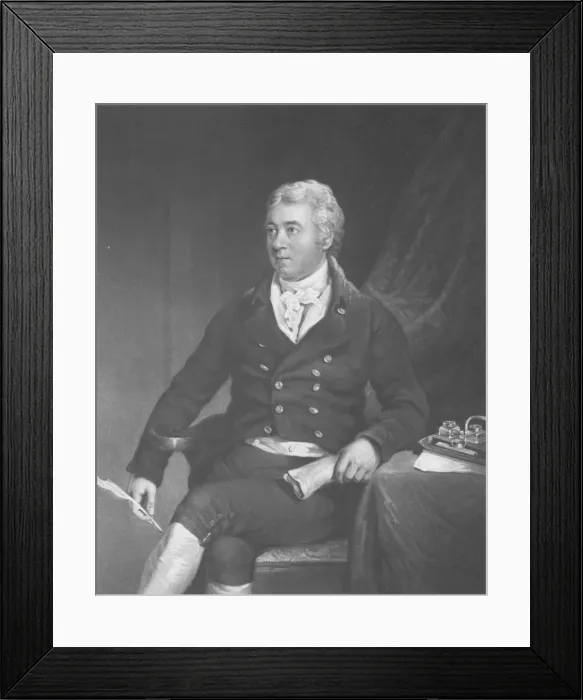 Framed Print : Portrait of the composer and Organist John Beckwith (1759-1809), 1812 Framed Print : Portrait of the composer and Organist John Beckwith (1759-1809), 1812