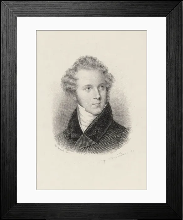 Framed Print : Portrait of the composer Vincenzo Bellini (1801-1835) Framed Print : Portrait of the composer Vincenzo Bellini (1801-1835)