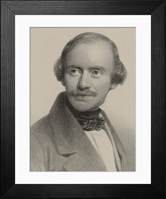 Framed Print : Portrait of the composer Julius Benedict (1804-1885), 1870 Framed Print : Portrait of the composer Julius Benedict (1804-1885), 1870