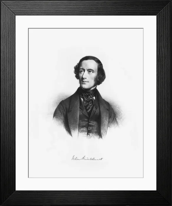 Framed Print : Portrait of the composer William Sterndale Bennett (1816-1875) Framed Print : Portrait of the composer William Sterndale Bennett (1816-1875)