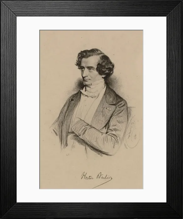 Framed Print : Portrait of Hector Berlioz (1803-1869), c. 1850 Framed Print : Portrait of Hector Berlioz (1803-1869), c. 1850