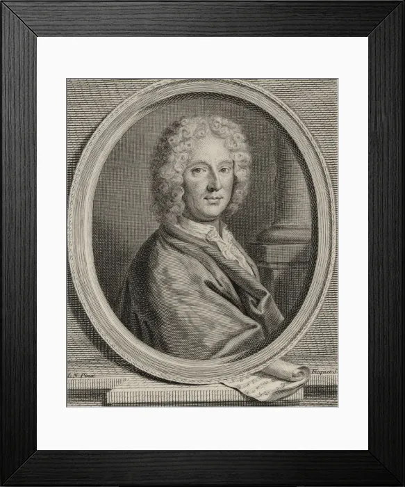 Framed Print : Portrait of the composer Nicolas Bernier (1665-1734), 1740 Framed Print : Portrait of the composer Nicolas Bernier (1665-1734), 1740