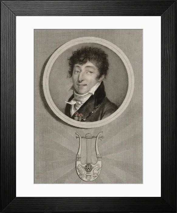 Framed Print : Portrait of the composer Henri-Montan Berton (1767-1844), 1820 Framed Print : Portrait of the composer Henri-Montan Berton (1767-1844), 1820